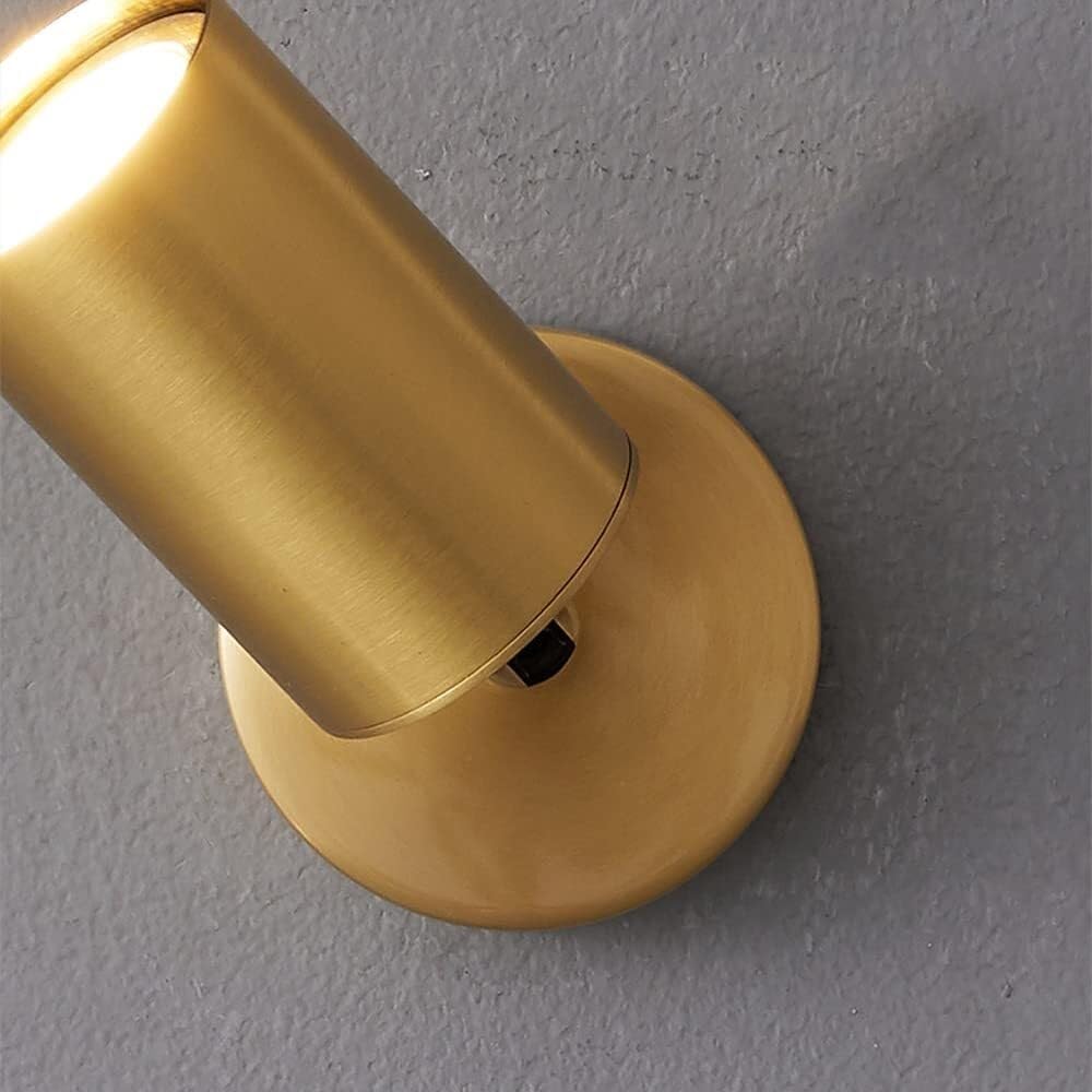 Applique da Parete per Interni Sfondo Parete Lampada da Parete Moderna in Ottone Lampade da Parete per Camera da Letto Comodino Corridoio Decorazione Punto Lettura Luce Calda 5W