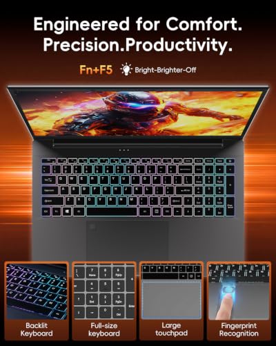 Image of 17.3 Inch Laptop, Core i7 CPU (Up to 4.5 GHz), 16GB RAM, 512GB SSD, WIFI 6