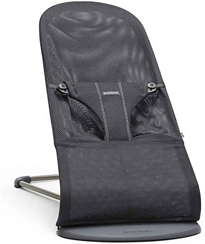 BabyBjörn Bouncer Bliss, Cotton, Classic quilt, Anthracite