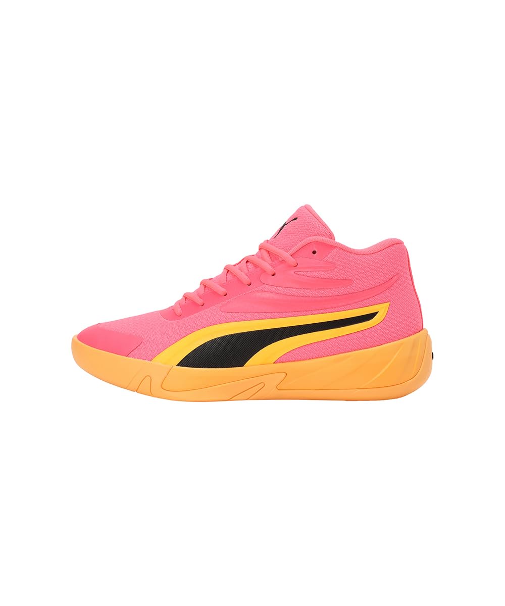 Puma バスケットボールシューズ ピンク/イエロー プーマ（PUMA）（メンズ）バスケットシューズ バッシュ COURT PRO