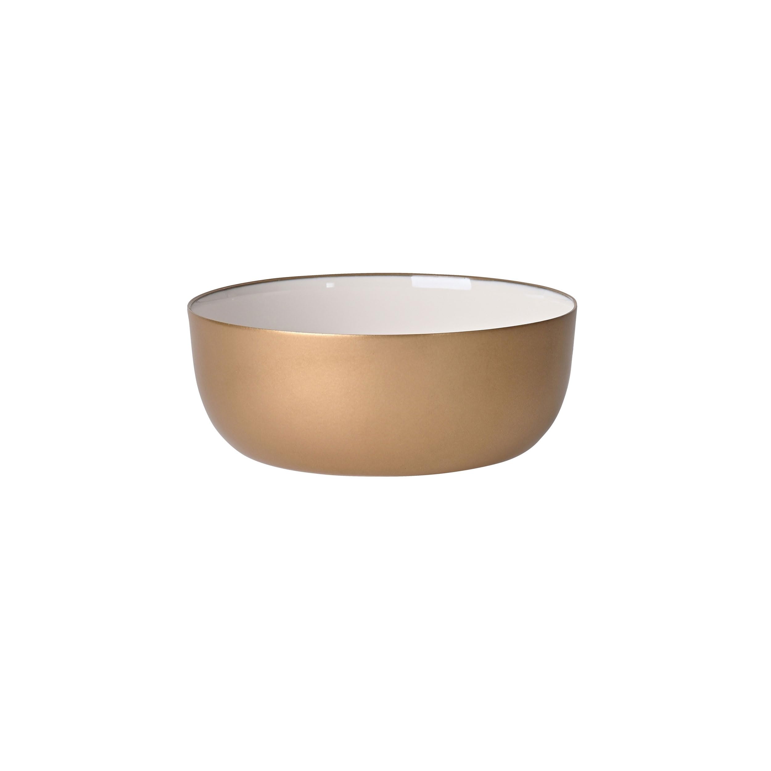 Tazón pequeño decorativo de hierro Elektra blanco 11 cm para casa moderna