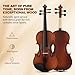 MUSTAR Violin, 4/4 Violin for Beginners, Classic Violin 4/4 Full Set with Bow, Rosins, Hard Case, Mute, Fingerboard Stickers, Shoulder Rest, Beginner KIt for Adults,Kids
