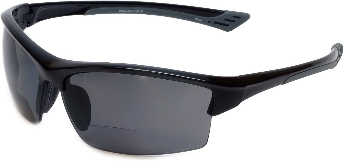 Grand Banks 472BF Polarized Bi-Focal Sport Reading Sunglasses in Black or Tortoise