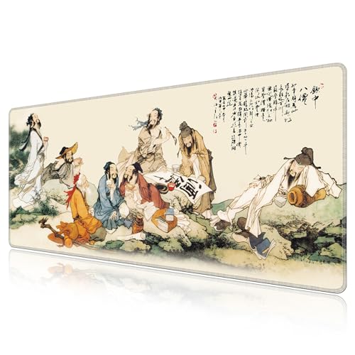 Tapis de souris XXL antidérapant et imperméable 140x60 cm LL-COEUR