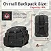 Orca Tactical SALISH 40L MOLLE Army Military Backpack Bug Out Bag Rucksack Assault Pack (Black)