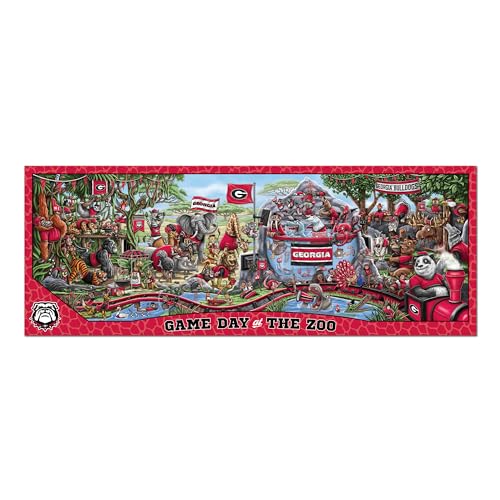 Image of YouTheFan NCAA Georgia Bulldogs inchGame Day At The Zoo inch 500 Puzzle