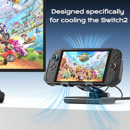 3 Speed Dual Magnetic Cooling Fan Steam Deck Docking Station for ROG Ally X — view 2