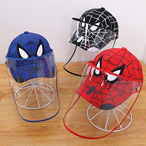 Kids Cartoon Embroidery Baseball Cap Adjustable Snapback Vintage Retro Cotton Sun Hat For Boys Girls Ages 2-8 Black #TOP3