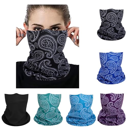 Image of Face Mask Multi Bandana Neck Gaiter Seamless Magic Headband Outdoor Face Scarf for Dust Wind and UV Resistance