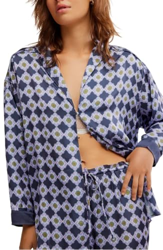 Image of LILTWIST Silk Satin Pajamas Set for Women 2 Piece Floral Pjs Wide Leg Lounge Pants Set Long Sleeve Button down Pj Shirts Set