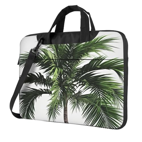 Sac pour ordinateur portable homme femme motif palmier avec poches et bandoulière