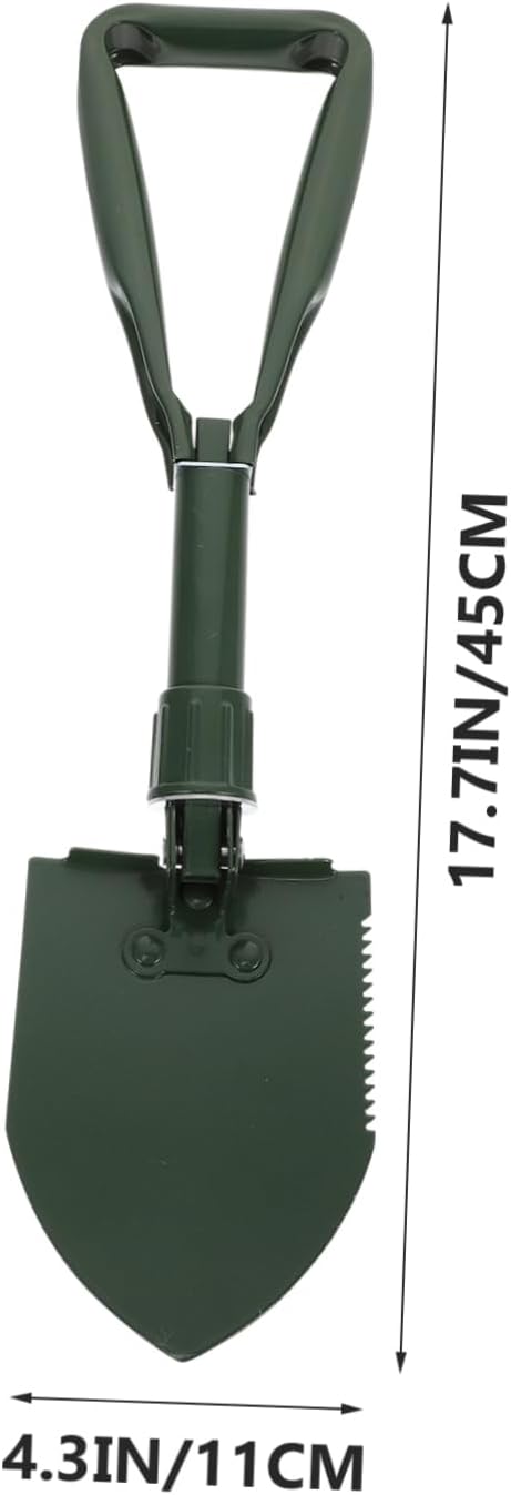 Flat Shovel for Gardening Collapsible Snow Shovel Multi-Function Outdoor Use Stainless Steel Construction