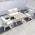 Aluminum Patio Sectional Furniture Set,4 piece Patio Conversation Sets Outdoor Patio Furniture Set Sofa with Coffee Table & Washable Cushions White