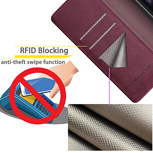 Coque Samsung Galaxy Z Fold3 5G SUANPOT finition bordeaux chic - 3
