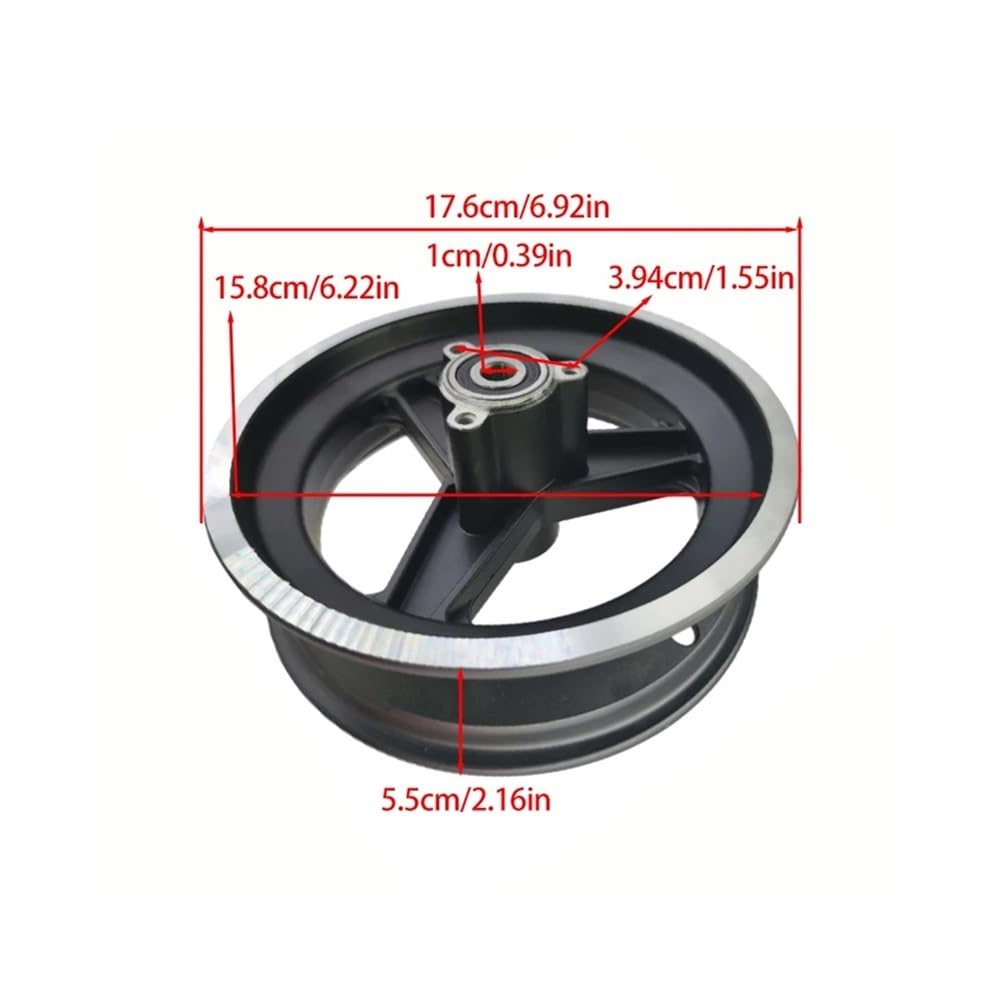 Moyeu de Roue de Frein à Disque 10x2.70-6.5, 6.5 Pouces, adapté au moyeu de Roue spécifique au Scooter électrique