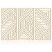 Amazon.com: BINCUE Geometry Boho Wood Wall Art 3 Panel with 3D Hollow ... - Geometric Chunk Wall Hanging