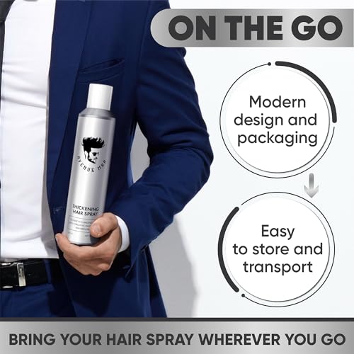 Image of Avenue Man Hair Thickening Spray for Men - Professional Volumizing & Strong Hold Texturizing Spray for Men - Humidity Resistant & Easy Rinse Formula - Long-Lasting Mens Hairspray Extra Hold - 8.5 oz