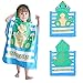 APERIL Toalla Poncho Niños Encapuchado Playa Bañera Toalla Bañera Ducha Nadar Piscina para Niñas Niños Infantiles Toallas de Baño 2-8 años