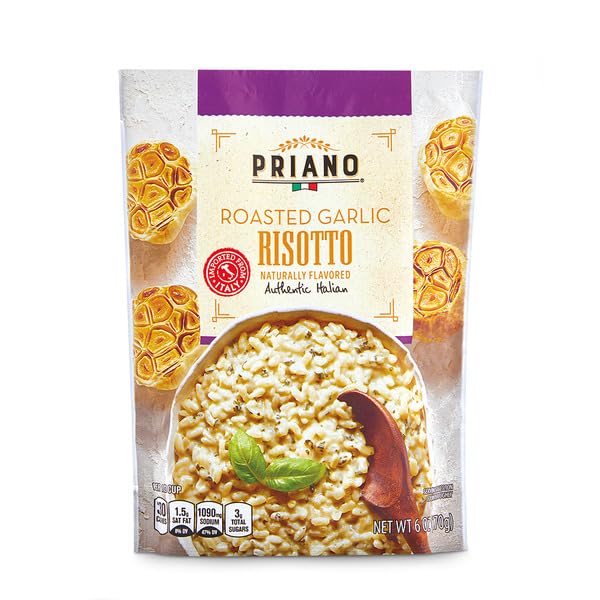 Miniatura 2 de Paquete variado de Risotto Priano Cuatro queso, champiñones, ajo asado 6 onzas, (paquete de 3, 18 onzas) Auténtico italiano, con sabor natural,
