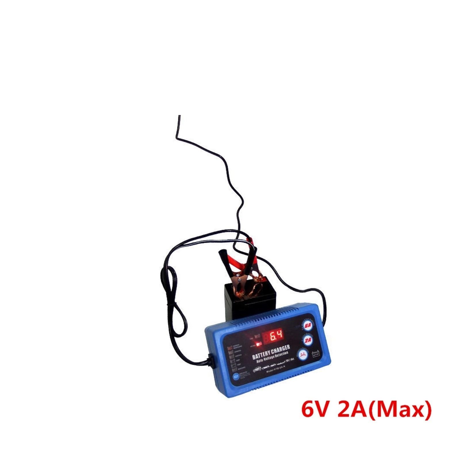 Ładowarka Baterii, 6V 12V inteligentna samochodowa ładowarka samochodowa automatyczny akumulator akumulator kwasowo-ołowiowy narzędzie do ładowania 2A 6A DC