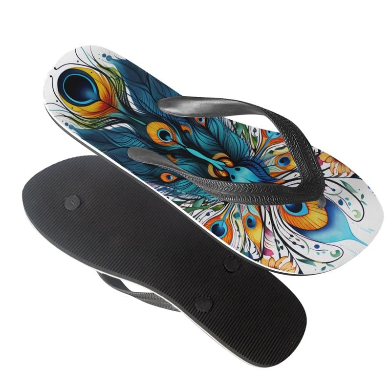 Women Geometry Flip Flop Sandal, Sunset Butterfly Hotel Travel Footwear Lotus Comfort Slippers Flip Flop Sandals4