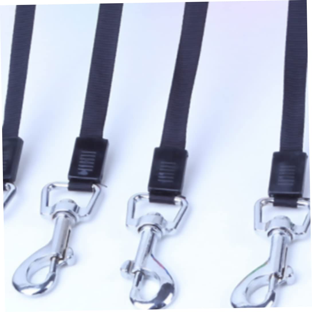 Guinzaglio retrattile portatile per animali domestici Corda da passeggio per cani durevole Allungabile Guinzaglio per cani lungo e robusto Guinzaglio con bottoni elastici in nylon 5 metri Nero