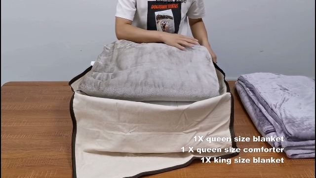 Sac De Rangement Toile Lavable XXL - Pour Couettes, Vêtements, Oreillers