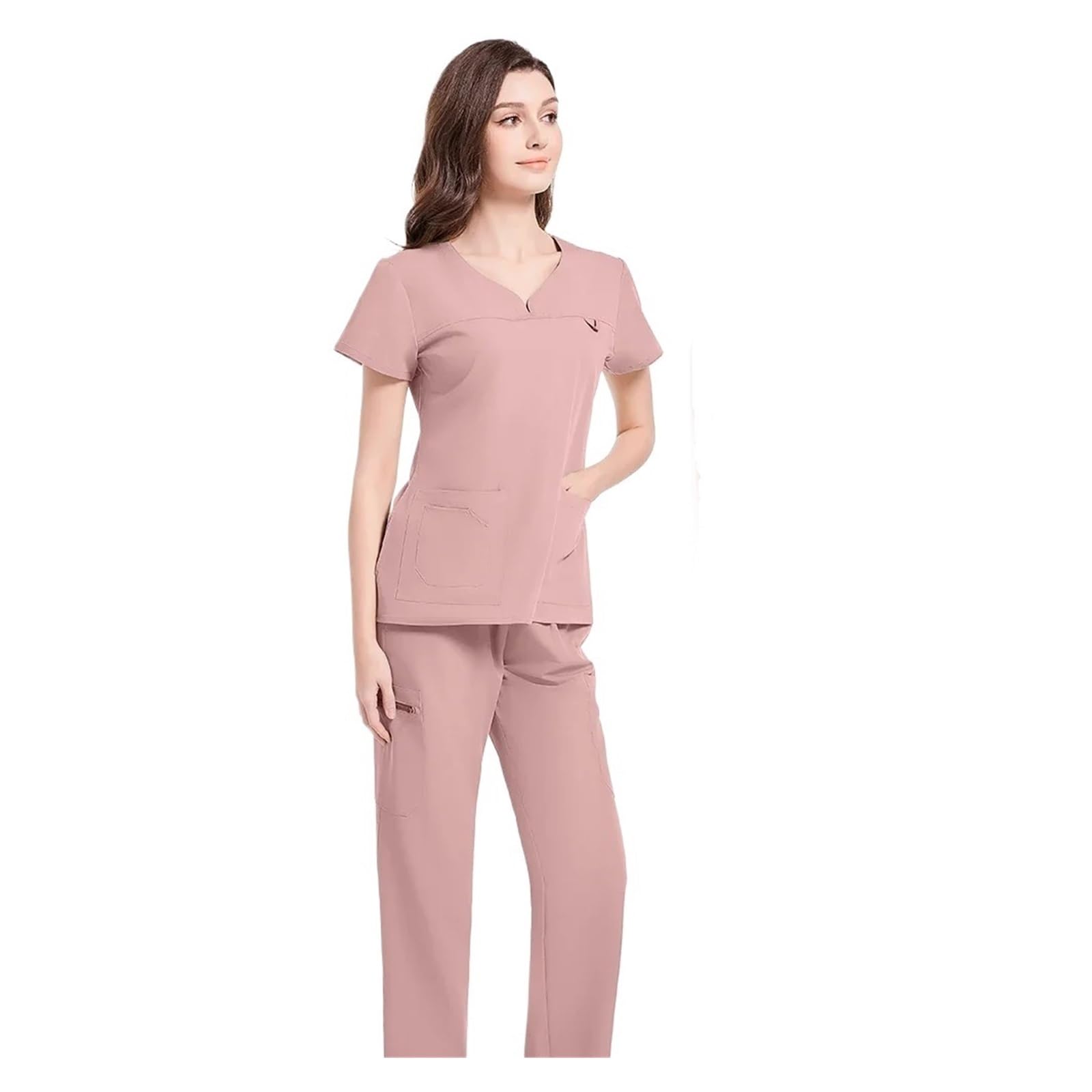 Uniforme Sanitario Hombre Uniforme de Mujer, Traje quirúrgico Ajustado, Conjuntos de Uniformes elásticos, Ropa de Trabajo quirúrgica, Monos de Aislamiento for Enfermeras y cirujanos(Blue,XXL)