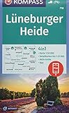 KOMPASS Wanderkarte Lüneburger Heide: 4in1 Wanderkarte 1:50000 mit Aktiv Guide und Detailkarten inklusive Karte zur offline Verwendung in der ... Reiten (KOMPASS-Wanderkarten, Band 718)