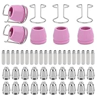 Plasmaschneider Zubehör Parkside, Plasma Düse SG-55 AG-60 WSD-60, Schneidbrenner, Plasmaschneider Düse Elektrode Set, 50-Teiliges Set