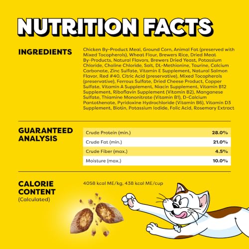 Temptations Classic Crunchy and Soft Cat Treats, Savory Salmon, 16 oz | Crunchy outside, soft inside, under 2 calories per treat, 100% complete & balanced for adult cats, stay-fresh resealable tub - Image 6
