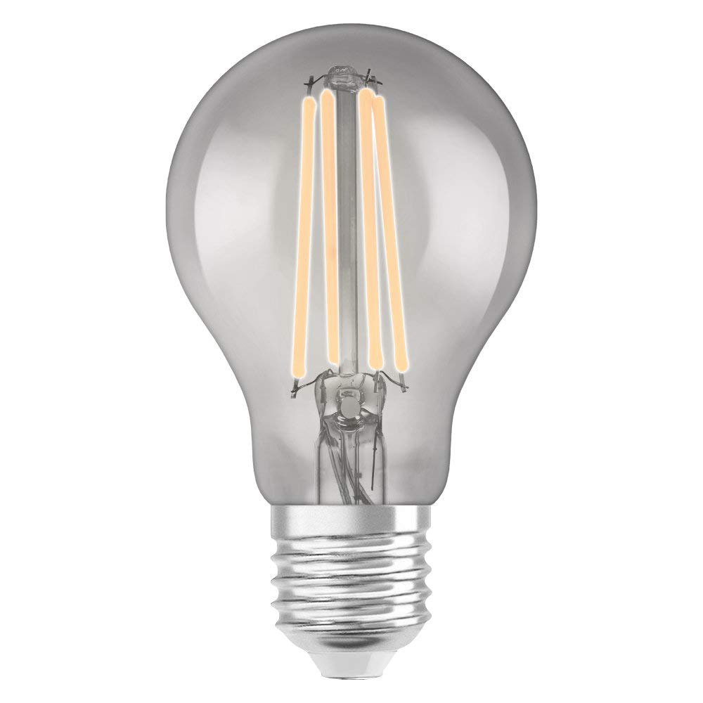 LEDVANCE Smarte LED-Lampe mit Bluetooth Mesh Technologie, Sockel E27, Dimmbar, Warmweiß (2700K), ersetzt Glühlampen mit 44W, steuerbar mit Alexa, Google und Apple, BT Filament Classic DIM, 4er-Pack