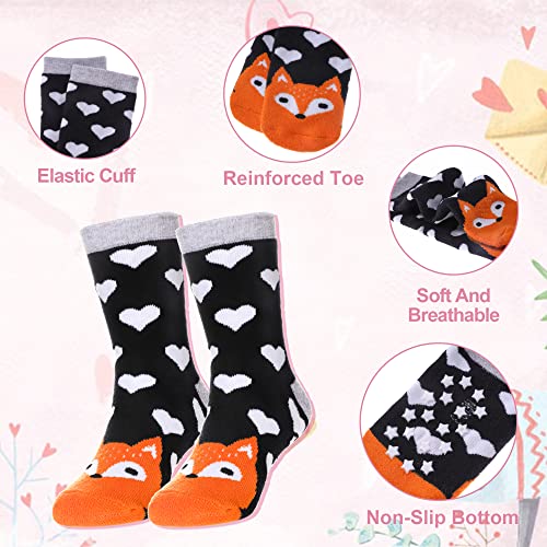 Dyw Non Slip Baby Boys Girls Toddlers Grips Socks Kids Infant Anti Skid Thick Warm Cotton Socks ( 6 Pairs Animal , 3-5 Years) #TOP5
