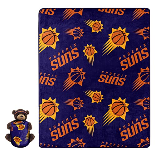 NORTHWEST NBA Plush Bear Hugger with 40 X 50 Silk Touch Throw Blanket, Phoenix Suns