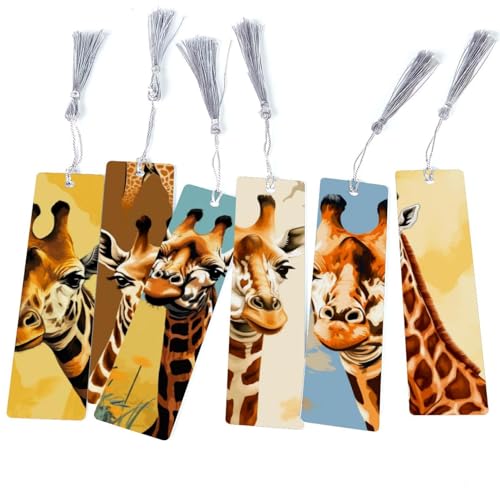Marque-pages girafe à pompon pour accompagner vos lectures du soir au lit ou au parc