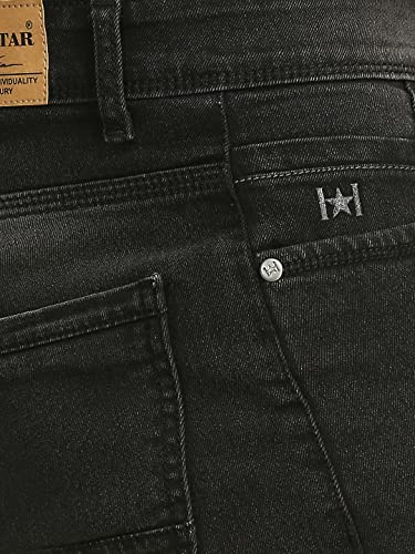 Image of HIGH Star Men Black Slim-Fit Stretchable Jeans