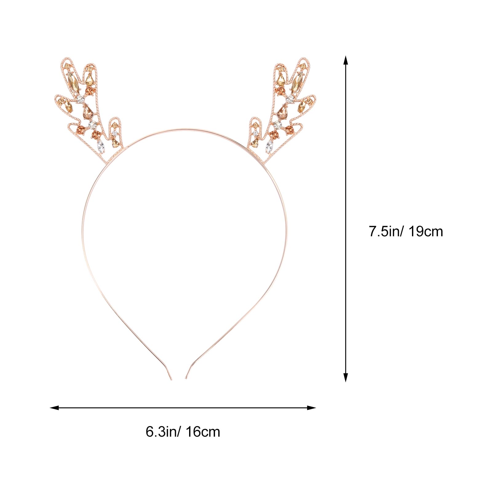minkissy 2pcs Christmas Reindeer Antlers Headbands - Image 2