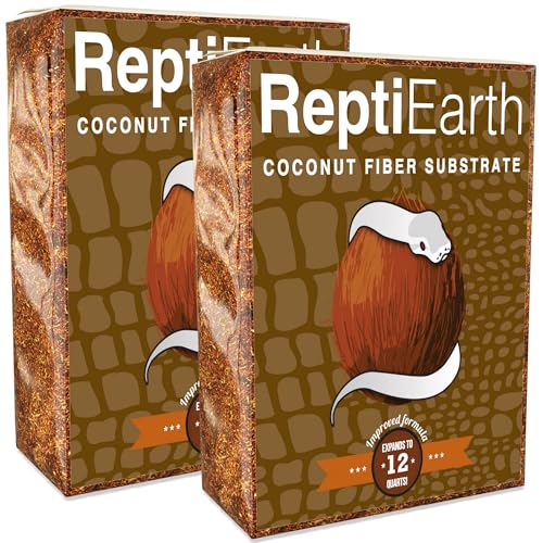 ReptiEarth Coconut Fiber Substrate, 12 Qt, 2 Pack