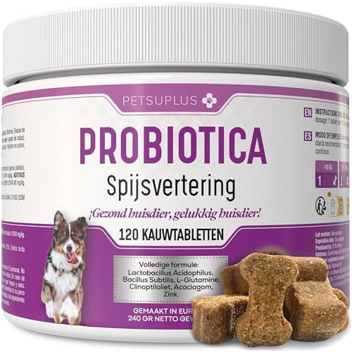 Probiotica Hond – Honden Supplementen – Ondersteunt de spijsvertering en draagt bij aan een gezonde darmbalans