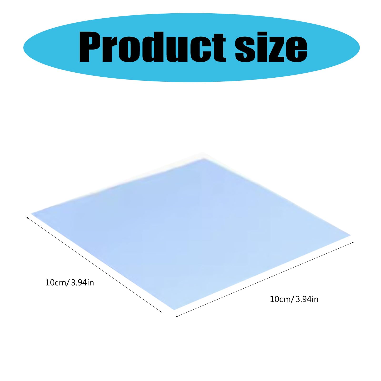 Almohadilla de aislamiento térmico de silicona personalizable, 100 x 100 mm, varios grosores para disipación de calor de CPU, alfombrillas térmicas de silicona suave