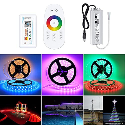 Cinta LED RGB de 100FT con Control WiFi y Micrófono Integrado miniatura 1