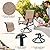 5-Piece Outdoor Patio Dining Set with 4 Swivel Rocker Chairs, 38"x 38"Metal Table with Umbrella Hole, 4-Person Patio Table and Chairs furniture for Backyard, poolside, Balcony and Garden Brown