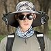 KUMADAI Cappello con Ventilatore Energia Solare Oortatile Cappello da Pescatore di Raffreddamento Estivo Cappello Sole Uomo con 2 Ventilatore Rinfrescante per Trekking Pesca,Camo 2