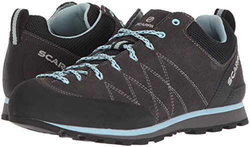 Scarpa Women's Crux Hiking And Approach Shoes - Shark/Blue Radiance - 8-8.5 #TOP6