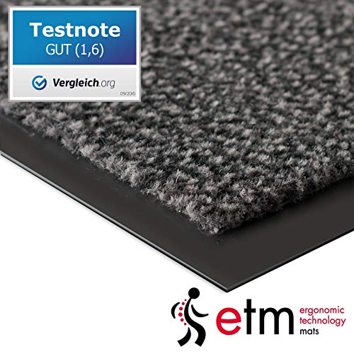 etm® Schmutzfangmatte - Note 1,6: Sieger Preis-Leistung - Fußmatte in vielen Größen - Türmatte Fußabstreifer für Haustür… – Bild 3