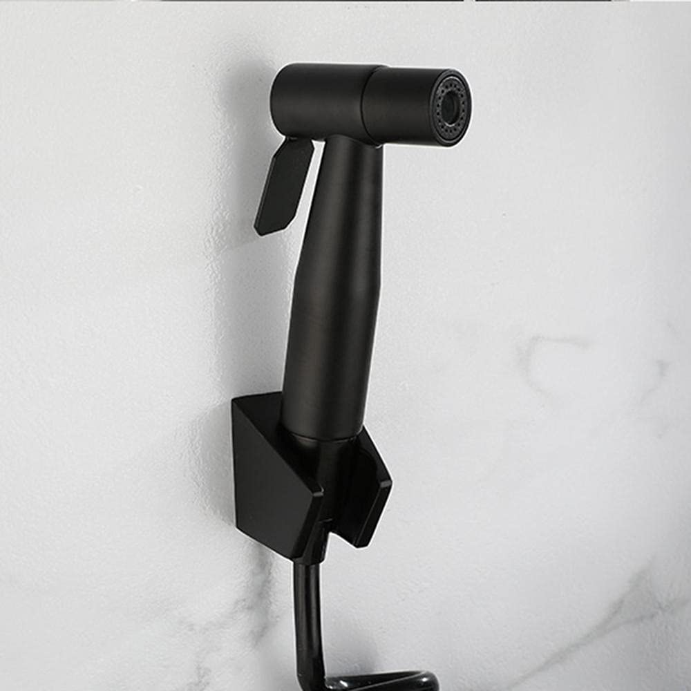Grifo Cocina Pared con Pistola Arco Alto Negro Grifos Cocina Fregadero Grifo Pared Extensible Cocina Giratorio 360° con Pistola Pulverizadora