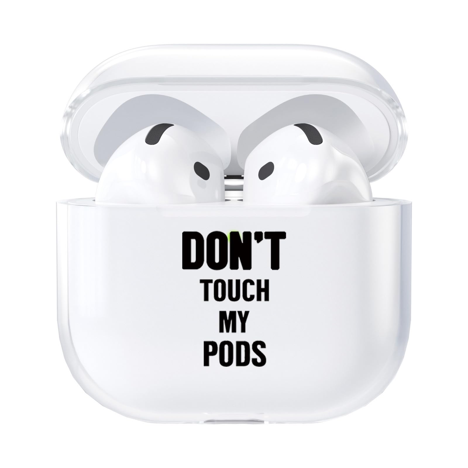 Custodia AirPods 4 A Farfalla In TPU: Trasparente, Antishock, Con Portachiavi, Compatibile Con Ricarica Wireless