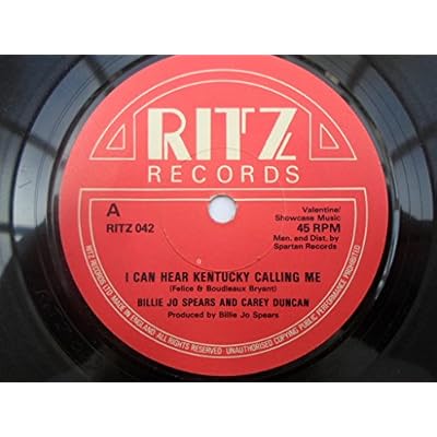 Spears, Billie Jo I Can Hear Kentucky Calling Me 7" Ritz RITZ042 EX 1980s