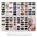WOKOTO 15 Sheets Full Wraps Nail Art Polish Stickers Strips Set With 1Pc Nail File Gradient Adhesive Nail Decals Tips Manicure Design