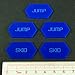 LITKO Mecha Combat Double-Sided Jump/Skid Tokens, Blue (5)